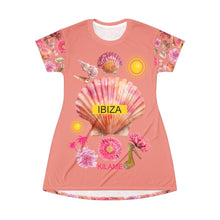 Load image into Gallery viewer, T-Shirt Dress 'Ibiza Corals'