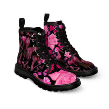 Load image into Gallery viewer, Women's Canvas Boots Nilie 'Pink crystals shoes'