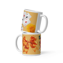 Load image into Gallery viewer, White glossy mug 'Down the rabbit hole'