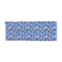 Load image into Gallery viewer, Blue Floral & Bird Lightweight Scarf — Spring Garden Print