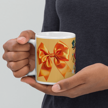 Load image into Gallery viewer, White glossy mug 'Down the rabbit hole'