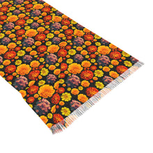 Load image into Gallery viewer, Bouquet Light Scarf — Orange Floral Fall Wrap