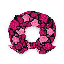 Load image into Gallery viewer, Scrunchie 'Pink crystals and flowers'
