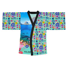 Load image into Gallery viewer, Long Sleeve Kimono Robe 'Viva la vida'