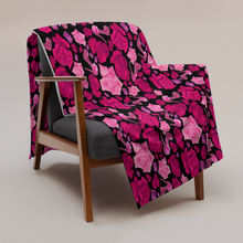 Load image into Gallery viewer, Throw Blanket 'Pink crystals shoes'
