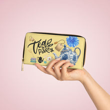 Load image into Gallery viewer, Zipper Wallet 'Tea Party'
