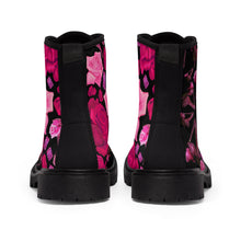 Load image into Gallery viewer, Women's Canvas Boots Nilie 'Pink crystals shoes'
