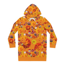 Load image into Gallery viewer, Women's Hoodie Dress 'Down the rabbit hole'