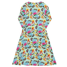 Load image into Gallery viewer, Long sleeve midi dress 'Vitamin sea'