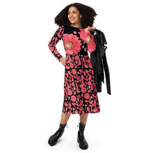 Load image into Gallery viewer, Long sleeve midi dress 'Influencer Glam'