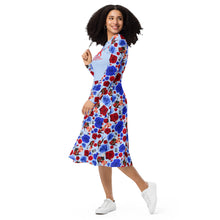 Load image into Gallery viewer, Long sleeve midi dress 'USA'