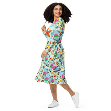 Load image into Gallery viewer, Long sleeve midi dress 'Vitamin sea'