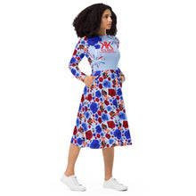 Load image into Gallery viewer, Long sleeve midi dress 'USA'