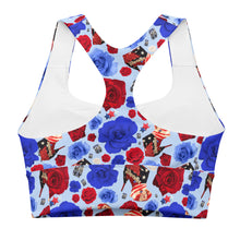 Load image into Gallery viewer, Longline sports bra 'USA'