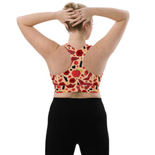 Load image into Gallery viewer, Longline sports bra 'Never give up'
