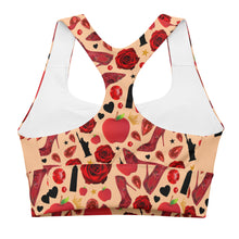 Load image into Gallery viewer, Longline sports bra 'Never give up'