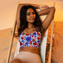 Load image into Gallery viewer, Longline sports bra 'USA'