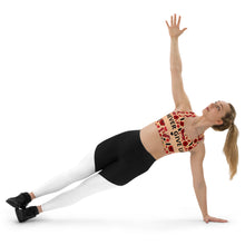Load image into Gallery viewer, Longline sports bra 'Never give up'