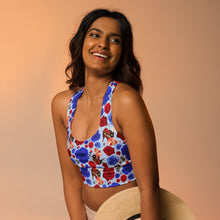 Load image into Gallery viewer, Longline sports bra 'USA'