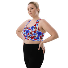 Load image into Gallery viewer, Longline sports bra 'USA'