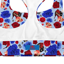 Load image into Gallery viewer, Longline sports bra 'USA'