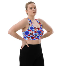 Load image into Gallery viewer, Longline sports bra 'USA'