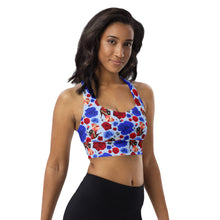 Load image into Gallery viewer, Longline sports bra 'USA'