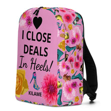 Load image into Gallery viewer, Backpack 'I close deals in heels'