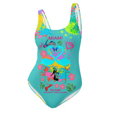 Load image into Gallery viewer, One-Piece Swimsuit 'Flamingo Art'