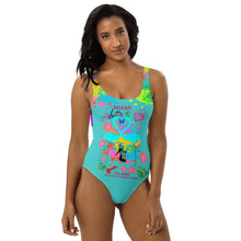 Load image into Gallery viewer, One-Piece Swimsuit 'Flamingo Art'