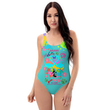 Load image into Gallery viewer, One-Piece Swimsuit 'Flamingo Art'