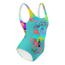 Load image into Gallery viewer, One-Piece Swimsuit 'Flamingo Art'
