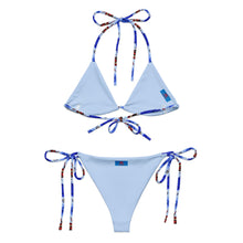 Load image into Gallery viewer, All-over print recycled string bikini 'USA'