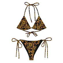 Load image into Gallery viewer, All-over print recycled string bikini 'Royal'