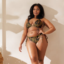 Load image into Gallery viewer, All-over print recycled string bikini 'Royal'