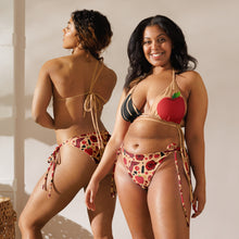 Load image into Gallery viewer, All-over print recycled string bikini 'Empire State of dreams'