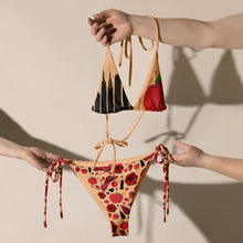 Load image into Gallery viewer, All-over print recycled string bikini 'Empire State of dreams'