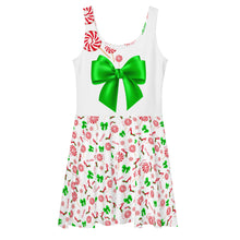 Load image into Gallery viewer, Dress 'Holiday green bow'