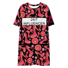 Load image into Gallery viewer, T-shirt dress 'Influencer Glam'