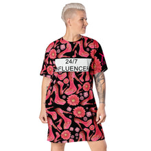 Load image into Gallery viewer, T-shirt dress 'Influencer Glam'