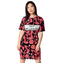 Load image into Gallery viewer, T-shirt dress 'Influencer Glam'