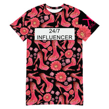Load image into Gallery viewer, T-shirt dress 'Influencer Glam'