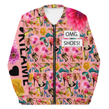 Load image into Gallery viewer, Bomber Jacket 'I close deals in heels'