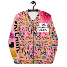 Load image into Gallery viewer, Bomber Jacket 'I close deals in heels'