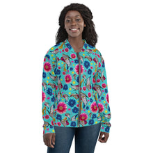 Load image into Gallery viewer, Bomber Jacket 'Flower Power'