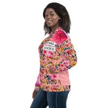 Load image into Gallery viewer, Bomber Jacket 'I close deals in heels'