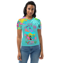 Load image into Gallery viewer, Women's T-shirt 'Flamingo Art'