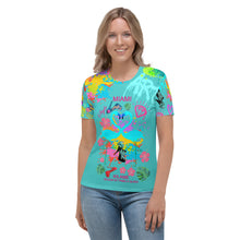 Load image into Gallery viewer, Women's T-shirt 'Flamingo Art'