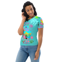 Load image into Gallery viewer, Women's T-shirt 'Flamingo Art'