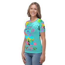 Load image into Gallery viewer, Women's T-shirt 'Flamingo Art'